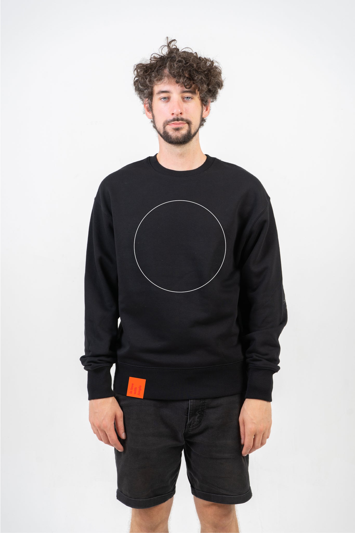 Unisex Mikina KRUŽNICA Čierna