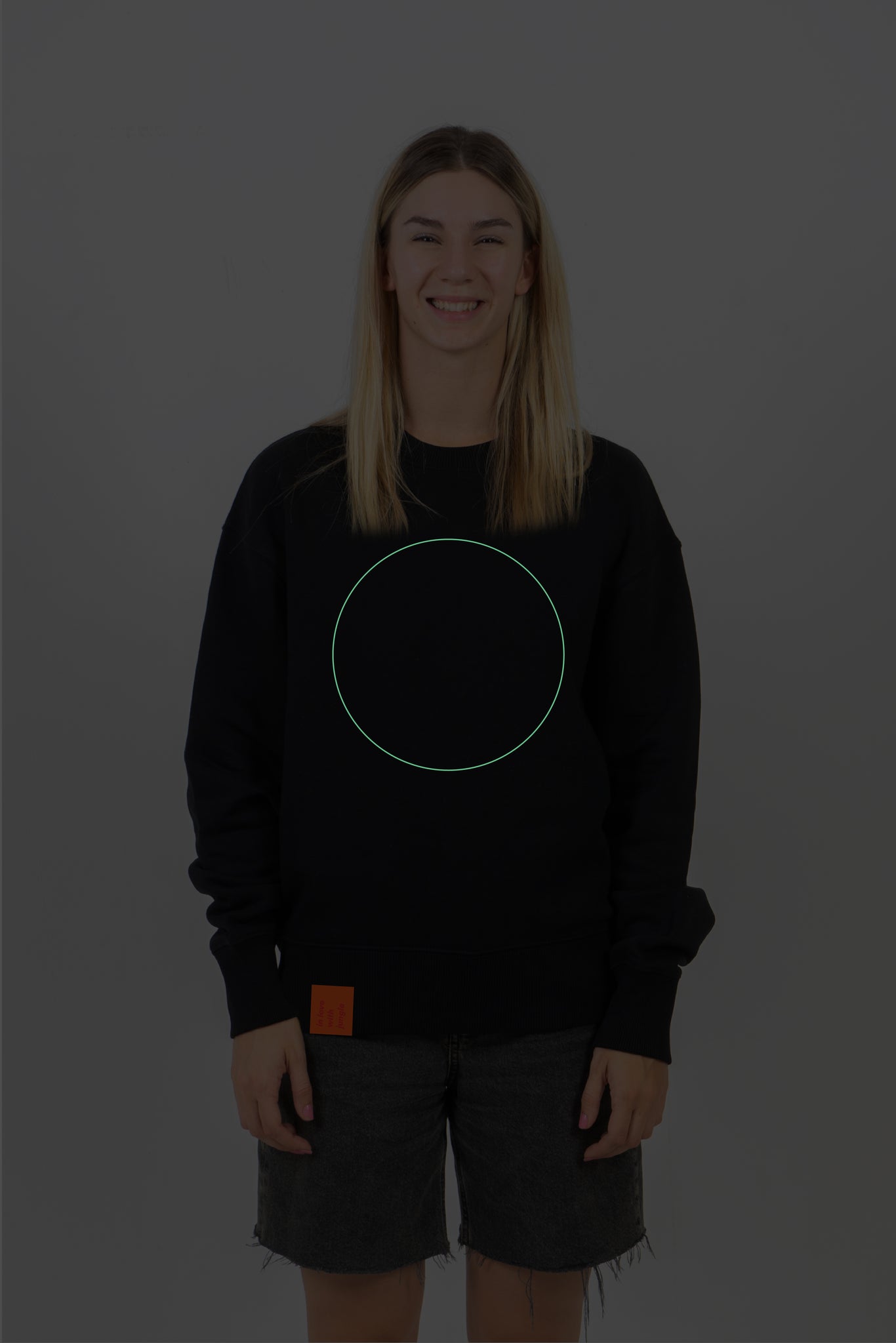 Unisex Mikina KRUŽNICA Čierna