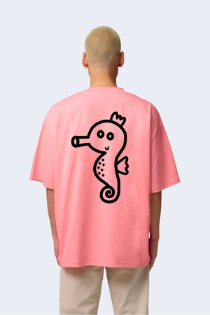 Unisex Tričko MORSKÝ KONÍK ružové
