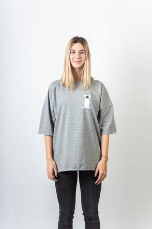 Unisex Top LEMUR sivý