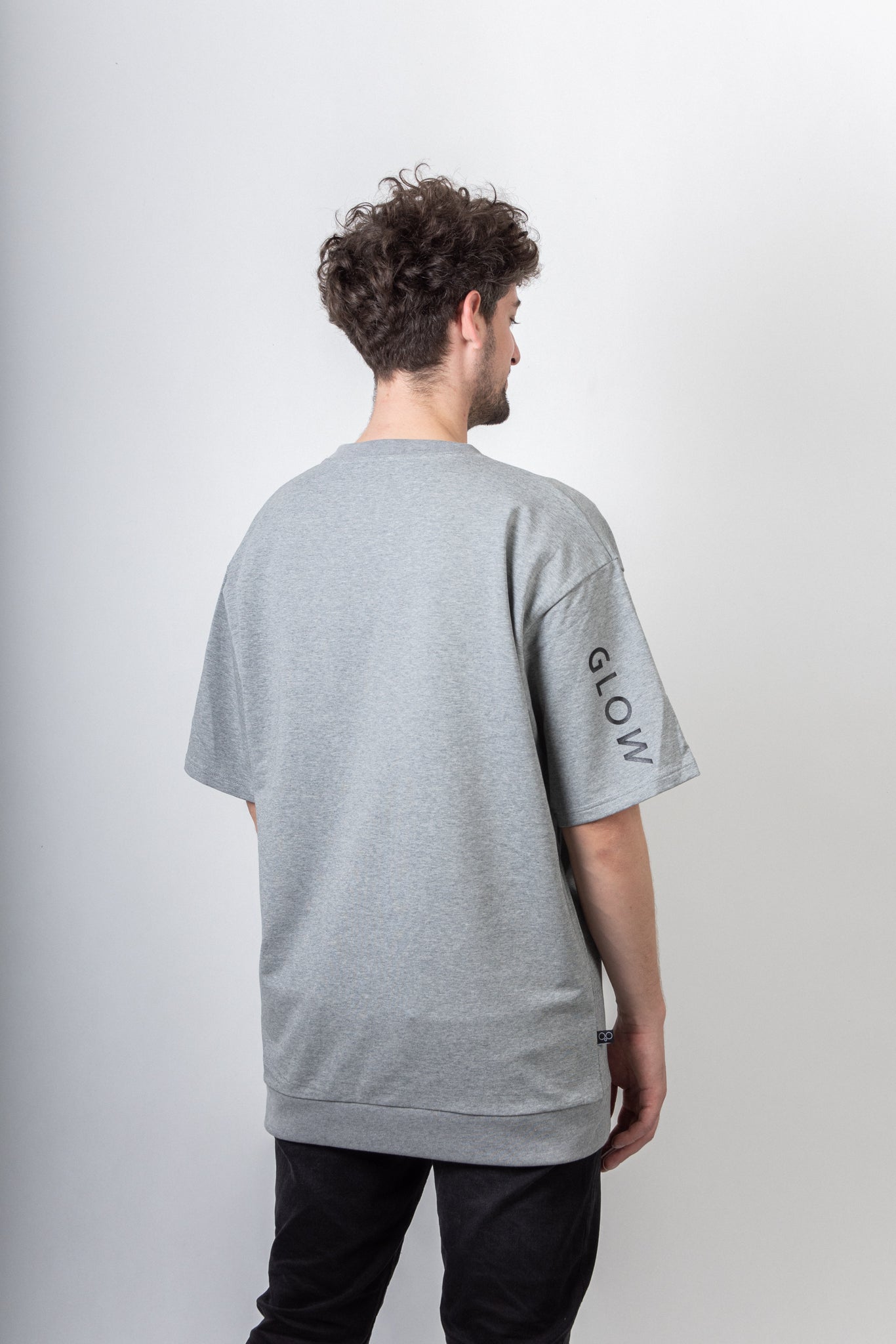 Unisex Top GLOW sivý