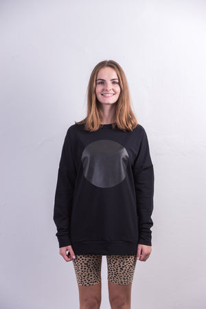Unisex Svietiaca Mikina ČIERNY MESIAC