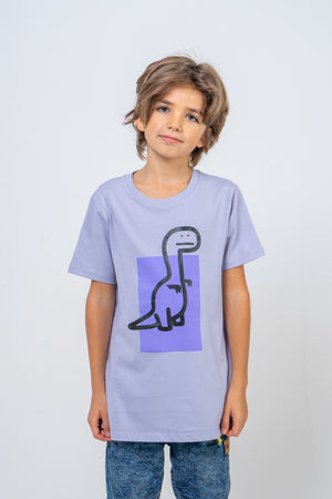 Detské Tričko T-REX Fialové